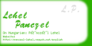 lehel panczel business card